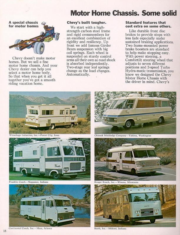 1972 Chevrolet Recreation Vehicles Brochure Page 13